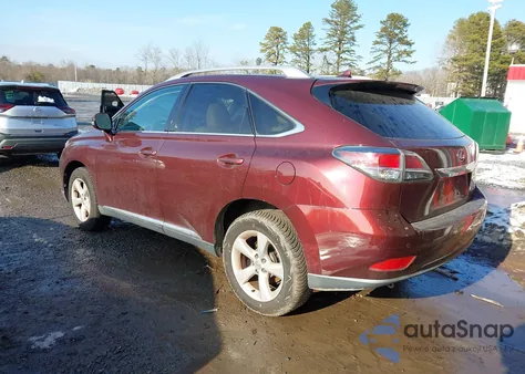 2013 Lexus Rx 350 z USA, uszkodzony, nr VIN 2T2BK1BA6DC198217